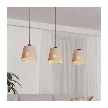 EGLO , 43976 , TABLEY , függeszték , E27 , 3X40W , IP20 , natúr, barna kép