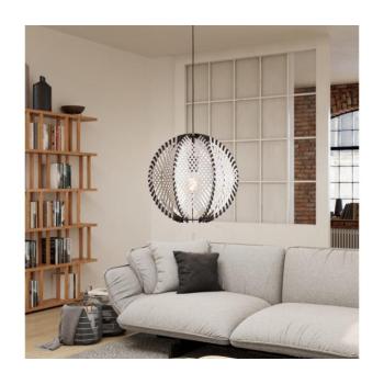 EGLO , 44005 , WAVERTON , függeszték , E27 , 1X40W , IP20 , fehér, fekete kép