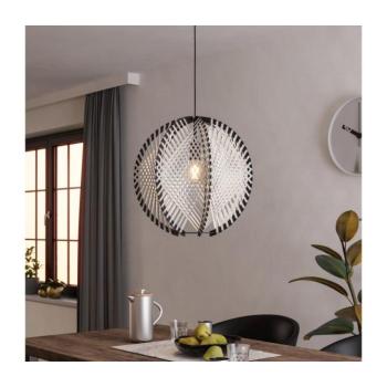 EGLO , 44006 , WAVERTON , függeszték , E27 , 1X40W , IP20 , fehér, fekete kép
