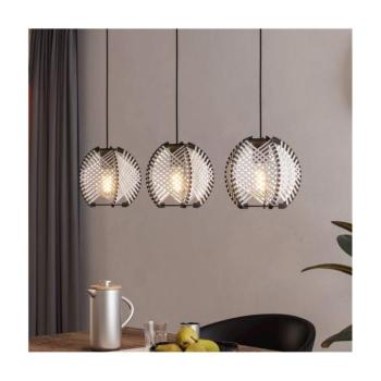 EGLO , 44007 , WAVERTON , függeszték , E27 , 3X40W , IP20 , fehér, fekete kép