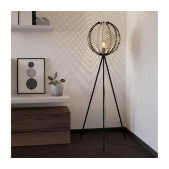 EGLO , 44009 , WAVERTON , állólámpa , E27 , 1X40W , IP20 , fehér, fekete kép
