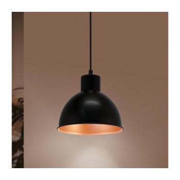 LED lámpa függeszték , mennyezeti , E27 , acél , fekete , vörösréz , EGLO , TRURO , 49238 kép