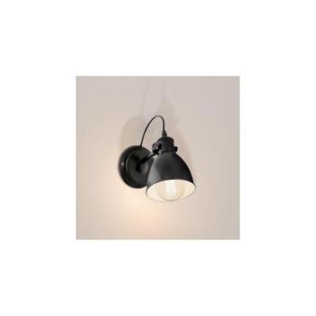 LED lámpa , fali , E27 , acél , fekete , fehér , EGLO , PRIDDY , 49468 kép