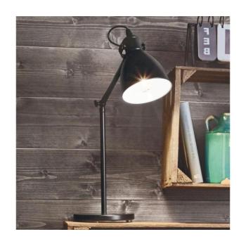 LED lámpa , asztali , E27 , acél , fekete , fehér , EGLO , PRIDDY , 49469 kép