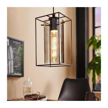 EGLO , 49495 , LONCINO , függeszték , E27 , 1X60W , IP20 , fekete-átlátszó kép