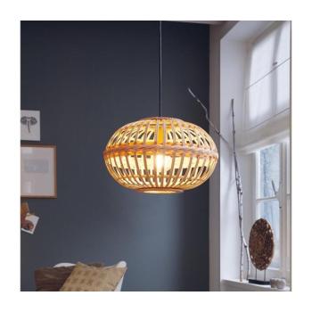 EGLO , 49771 , AMSFIELD , függeszték , E27 , 1X60W , IP20 , barna kép