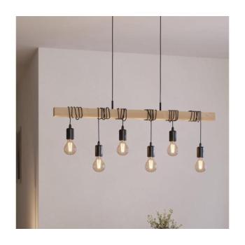 Eglo 55242 - Csillár zsinóron TOWNSHEND 6xE27/60W/230V 55242 kép