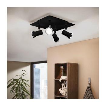 Eglo 780428 - LED Fürdőszobai spotlámpa BABILONE 4xGU10/3W/230V IP44 fekete 780428 kép