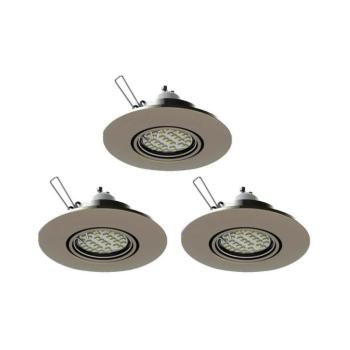 Eglo 78705 - KÉSZLET 3x LED Beépíthető lámpa PENETO 1xGU10/3,3W/230V króm 78705 kép