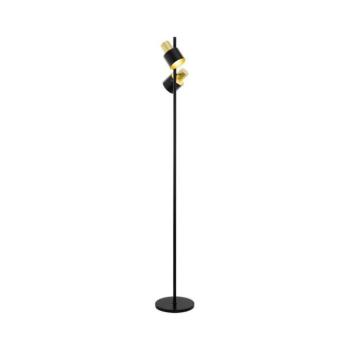 Eglo 79376 - Állólámpa FIUMARA 2xE27/60W/230V fekete/arany 79376 kép