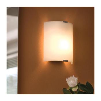LED lámpa , fali , mennyezeti , 1 x 60W , E27-es foglalat , szatinált üveg , EGLO , GRAFIK , 84028 kép