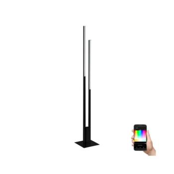 LED lámpa , állólámpa , design lámpa , beltéri , RGB , Bluetooth , ZigBee 3.0 , fekete , 2x17w , EGLO , FRAIOLI-Z kép
