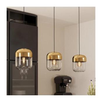 EGLO , 900551 , MARYVILLA , függeszték , E27 , 3X40W , IP20 , átlátszó, arany kép