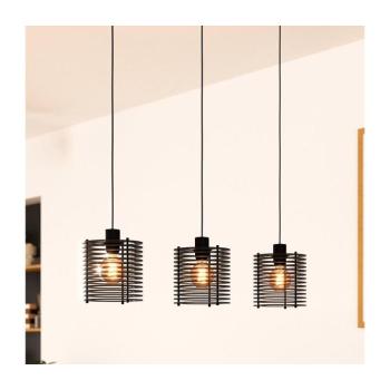 EGLO , 900738 , SEGOVIA , függeszték , E27 , 3X40W , IP20 , fekete kép