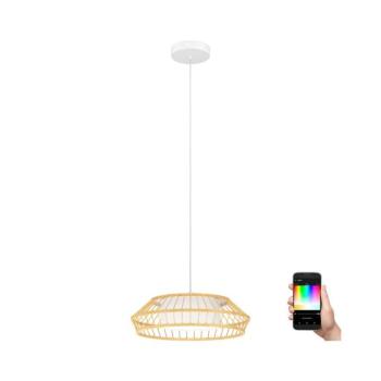 EGLO , 900842 , YUKU-Z , függeszték , 2700 K 6500 K , LED , 22W , Dimmelhető , IP20 , barna, fehér kép