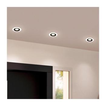 Eglo 900915 - 3 darabos LED beépíthető mennyezeti lámpa CALONGE 3xLED/4,8W/230V fekete 900915 kép