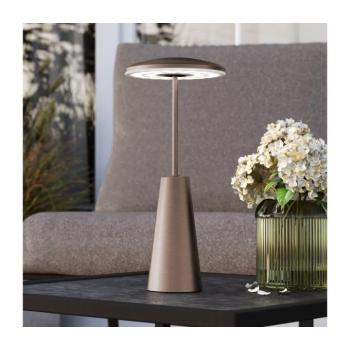 Piccola LED tölthető világítás, bronz színű, magasság 28 cm, IP54 kép