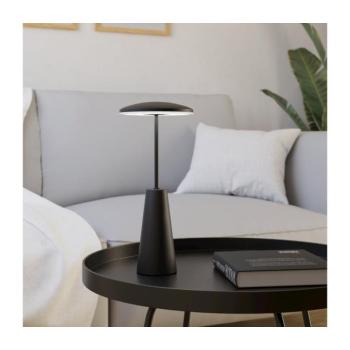 Piccola LED tölthető világítás, fekete, magasság 28 cm, fém, IP54 kép
