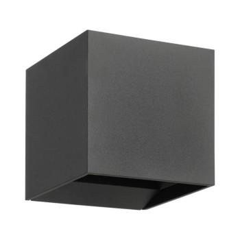Calpino 3 LED kültéri falilámpa, antracit, szélesség 10 cm, 2 izzós kép