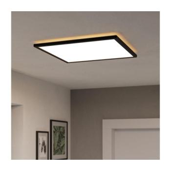 Eglo 901457 -LED Dimmelhető fürdőszobai lámpa ROVITO-R 17W/230V 50x50 cm IP44 fekete + távirányító 901457 kép