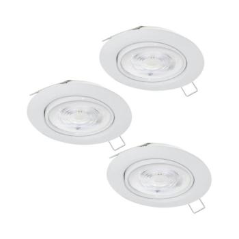 EGLO , 901759 , FAVAZZINA , süllyesztett lámpa , 2700 K , GU10 , 3X4W , IP20, IP44 , átlátszó kép