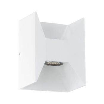 Morino LED kültéri falilámpa, fehér, magasság 18 cm, fém kép
