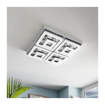 EGLO , 95661 , FRADELO , mennyezeti lámpa , 3000 K , LED , 46,5W , IP20 , króm, átlátszó kép