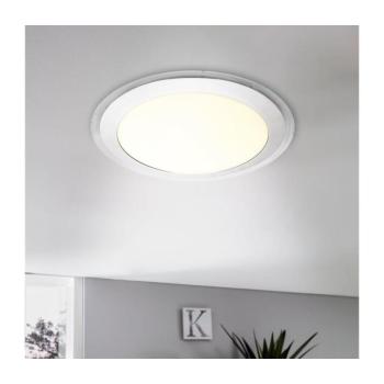 EGLO , 95677 , COMPETA 1 , fali-mennyezeti lámpa , 3000 K , LED , 15,6W , IP20 , fehér, ezüst, átlátszó kép