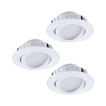 Eglo 95857- 3 darabos szett fényerőszabályozható beépíthető mennyezeti LED lámpatest PINEDA LED/5,5W/230V 95857 kép