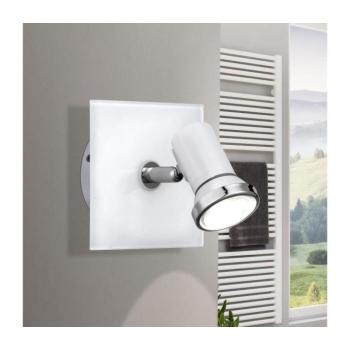 LED lámpatest , spot , 3 Watt , meleg fehér , üveg , fehér , IP44 , EGLO , TAMARA 1 , 95993 kép