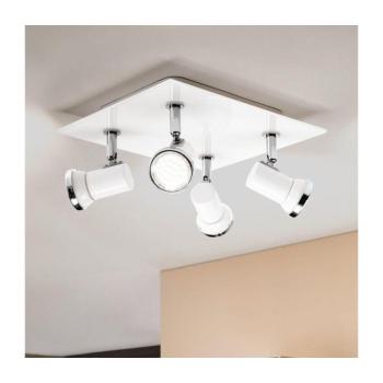 LED lámpatest , mennyezeti , spot , 4 x 3 Watt , meleg fehér , üveg , fehér , IP44 , EGLO , TAMARA 1 , 95995 kép
