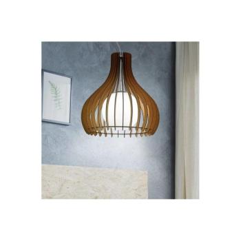 EGLO , 96214 , TINDORI , függeszték , E27 , 1X60W , IP20 , juhar, fehér kép