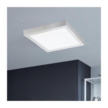 LED panel , 25W , falon kívüli , négyzet , 40 cm , meleg fehér , ezüst keret , EGLO , FUEVA 1 , 97265 kép