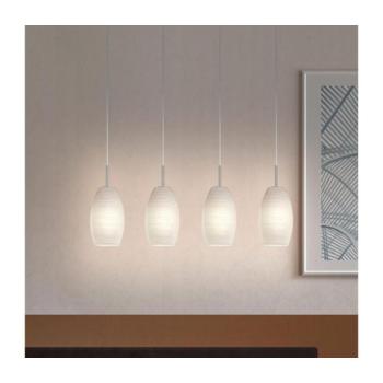 EGLO , 97587 , BATISTA 3 , függeszték , E27 , 4X40W , IP20 , fehér kép