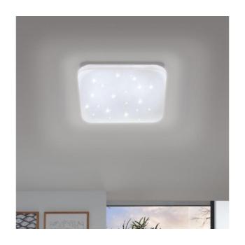 LED lámpatest , mennyezeti/fali , négyzet , kristály hatású , 17.3W , meleg fehér , EGLO , FRANIA-S , 97882 kép