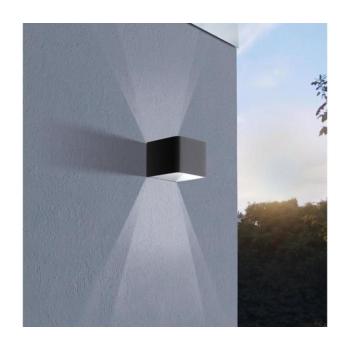 Led lámpatest , oldalfali, 6 Watt , meleg fehér , antracit , kültéri , IP44 , EGLO , DONINNI, 98269 kép