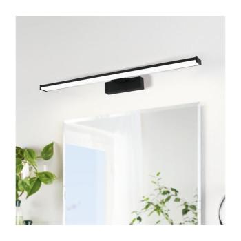 LED fali lámpa Pandella 1, 60 cm hosszú, fekete, alumínium kép