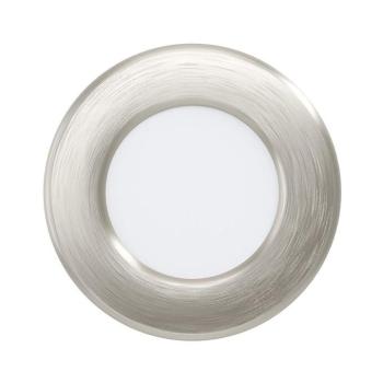 LED panel , 2.7W , süllyesztett , kerek , meleg fehér , nikkel keret , EGLO , FUEVA 5 , 99136 kép