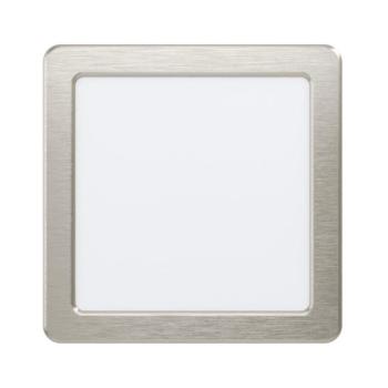 LED panel , 10.5W , süllyesztett , négyzet, meleg fehér , matt nikkel keret , EGLO , FUEVA 5 , 99168 kép