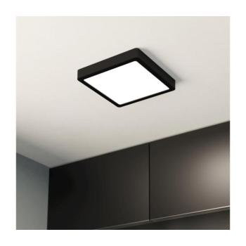 LED panel , 20W , falon kívüli , négyzet , természetes fehér , fekete keret , EGLO , FUEVA 5 , 99257 kép