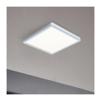 LED panel , 20W , falon kívüli , négyzet , meleg fehér , króm keret , IP44 , EGLO , FUEVA 5 , 99269 kép