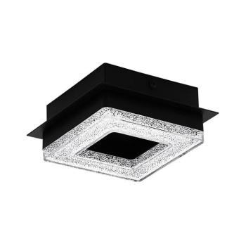 EGLO , 99324 , FRADELO 1 , fali-mennyezeti lámpa , 3000 K , LED , 1X3,2W , IP20 , fekete, átlátszó kép