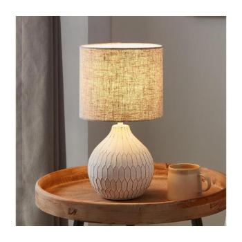 EGLO , 99332 , BELLARIVA 3 , asztali lámpa , E27 , 1X40W , IP20 , világosbarna kép