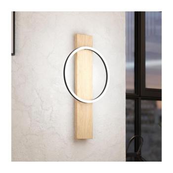 LED lámpa , fali , 12W , meleg fehér , fa , barna , EGLO , BOYAL LED , 99466 kép
