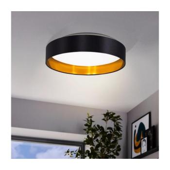 EGLO , 99539 , MASERLO 2 , mennyezeti lámpa , 3000 K , LED , 20W , IP20 , fekete, arany kép