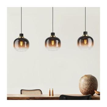 EGLO , 99615 , OILELLA , függeszték , E27 , 3X40W , IP20 , fekete-barna-átlátszó kép