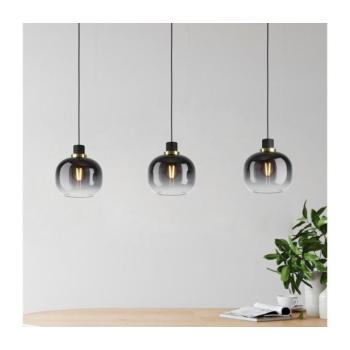 EGLO , 99617 , OILELLA , függeszték , E27 , 3X40W , IP20 , fekete-szürke-átlátszó kép