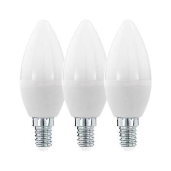 KÉSZLET 3x LED Izzó C37 E14/6W/230V 3000K - Eglo 12884 12884 kép