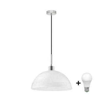 Eglo LED csillár kábelen 1xE27/60W/230V fehér/fekete 1xEG32517+1xNSLA49427 kép