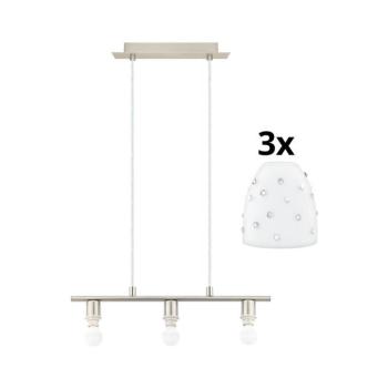 Eglo - LED csillár MY CHOICE 3xE14/4W/230V króm/fehér, kábellel 1xEG31118+3xEG94749 kép